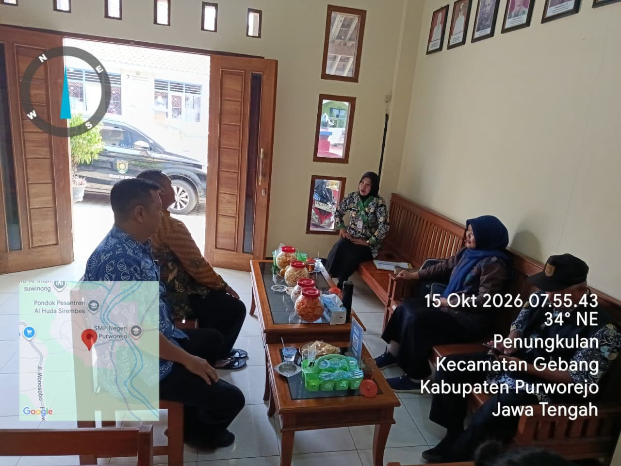 CAMAT GEBANG DAN TIM MONITORING LAKSANAKAN MONITORING DD ADD DI DESA PENUNGKULAN