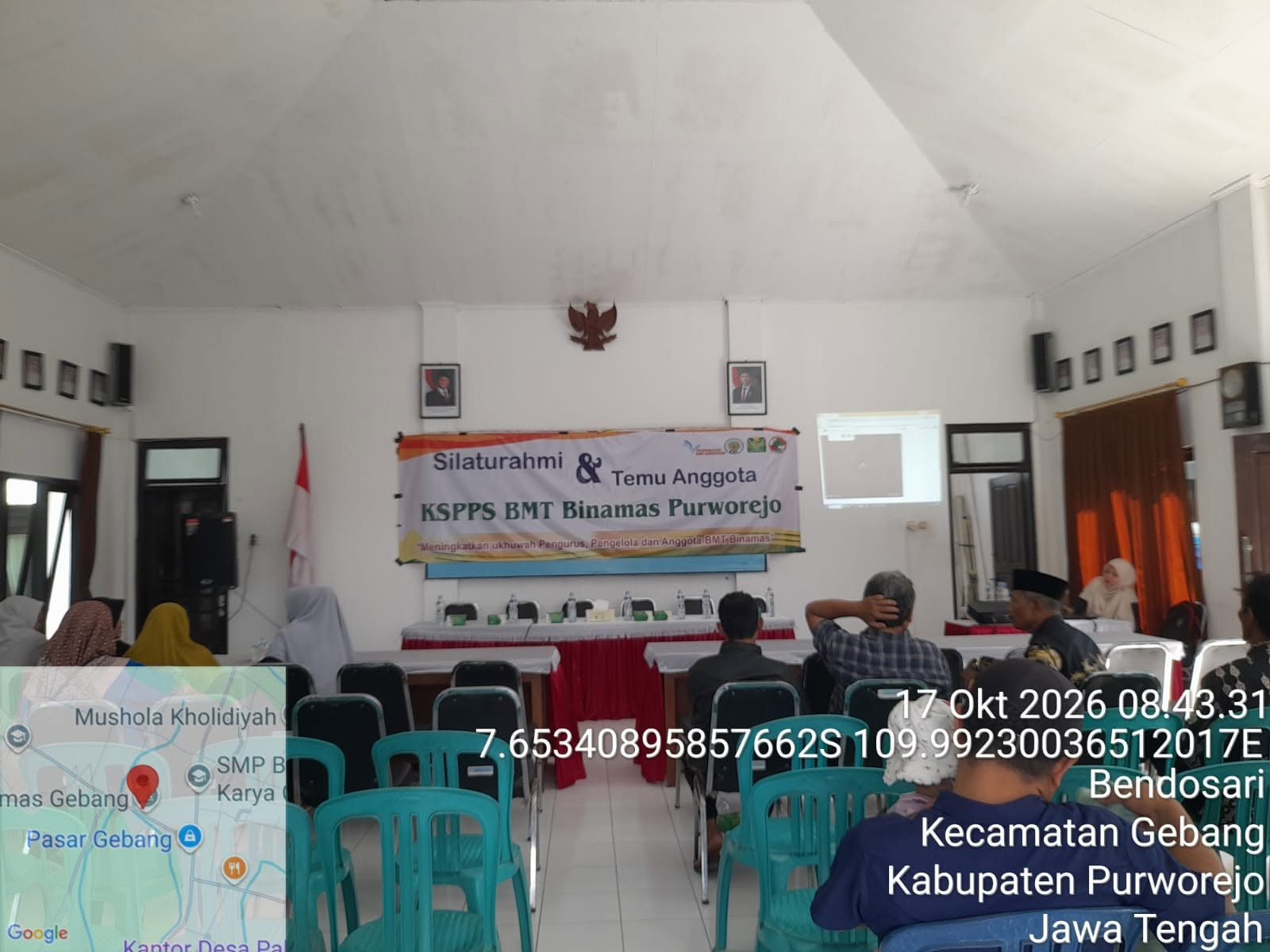 KASI TRANTIBUM KECAMATAN GEBANG HADIRI SILATURAHMI DAN TEMU ANGGOTA KSPPS BMT BINAMAS CABANG GEBANG