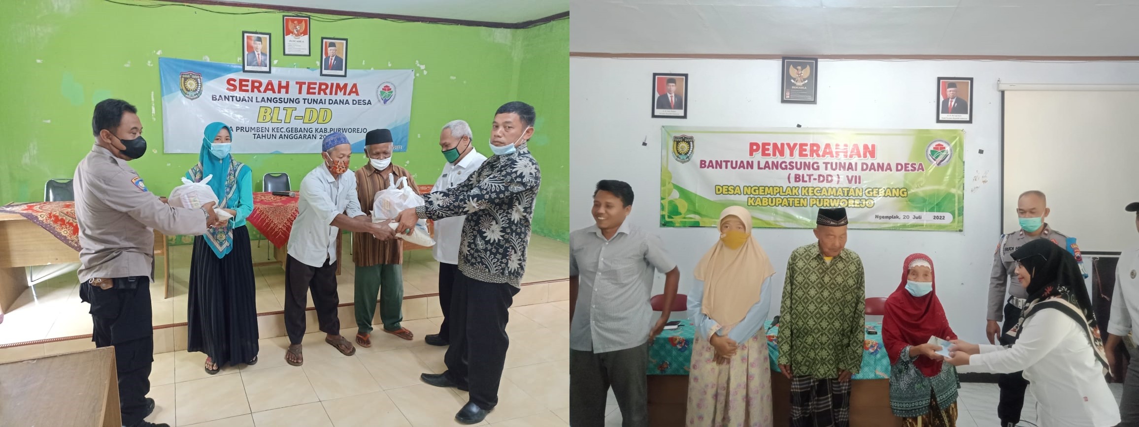 MONITORING PENYALURAN BLT DD BULAN JULI DI DESA PRUMBEN DAN DESA NGEMPLAK KECAMATAN GEBANG