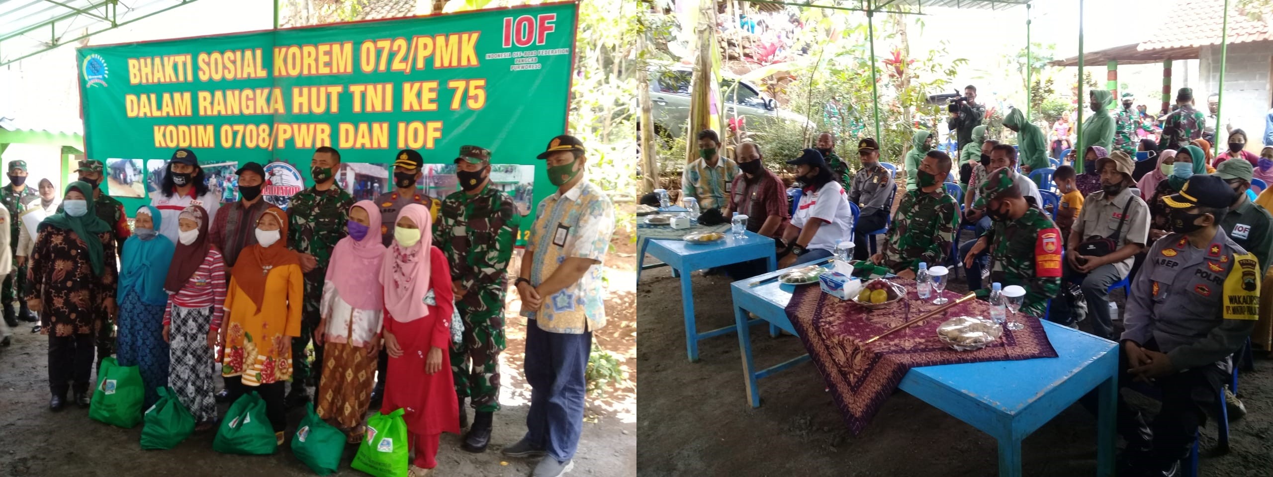 BHAKTI SOSIAL HUT TNI KE 75 TAHUN 2020