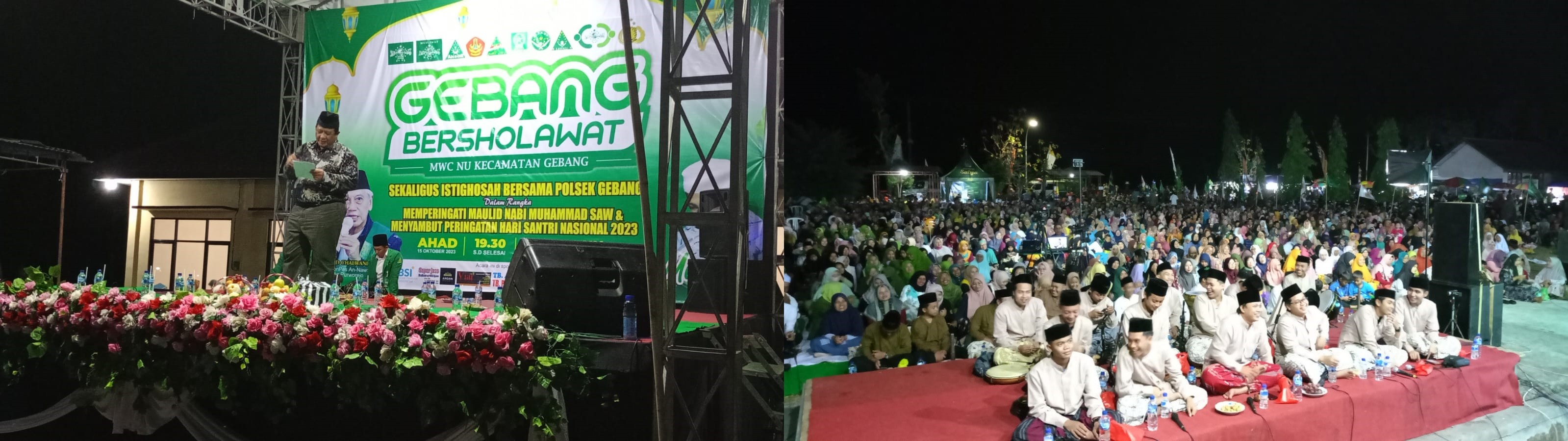 WARGA KECAMATAN GEBANG RAMAIKAN GEBANG BERSHOLAWAT