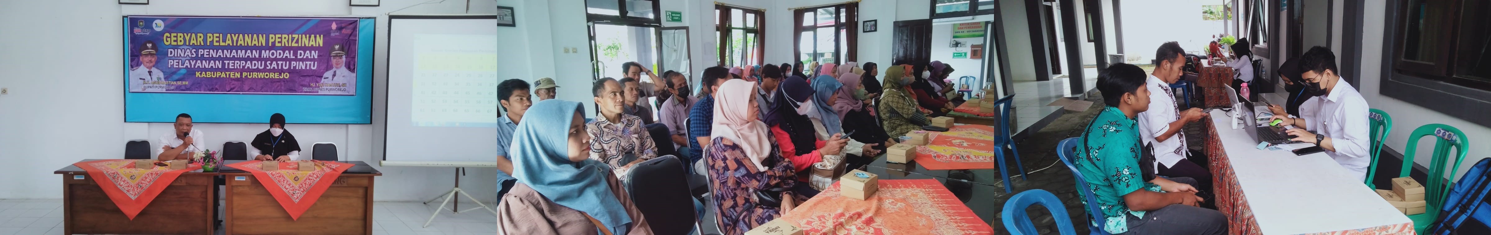 GEBYAR PELAYANAN PERIZINAN OLEH DINAS PMPTSP KAB. PURWOREJO DI KECAMATAN GEBANG