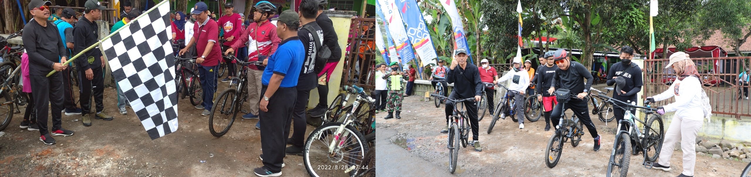 GOWES BARENG BUPATI DAN KELUARGA BESAR TUT WURI HANDAYANI KECAMATAN GEBANG