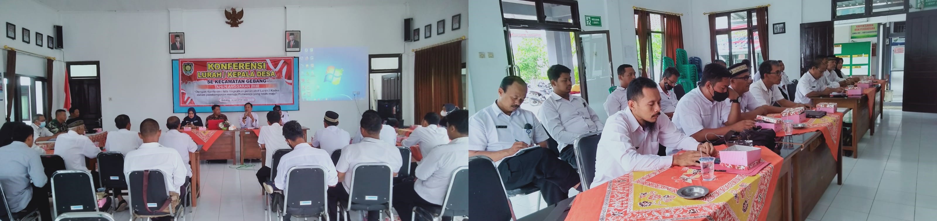 KONFERENSI KEPALA DESA DAN LURAH SE-KECAMATAN GEBANG