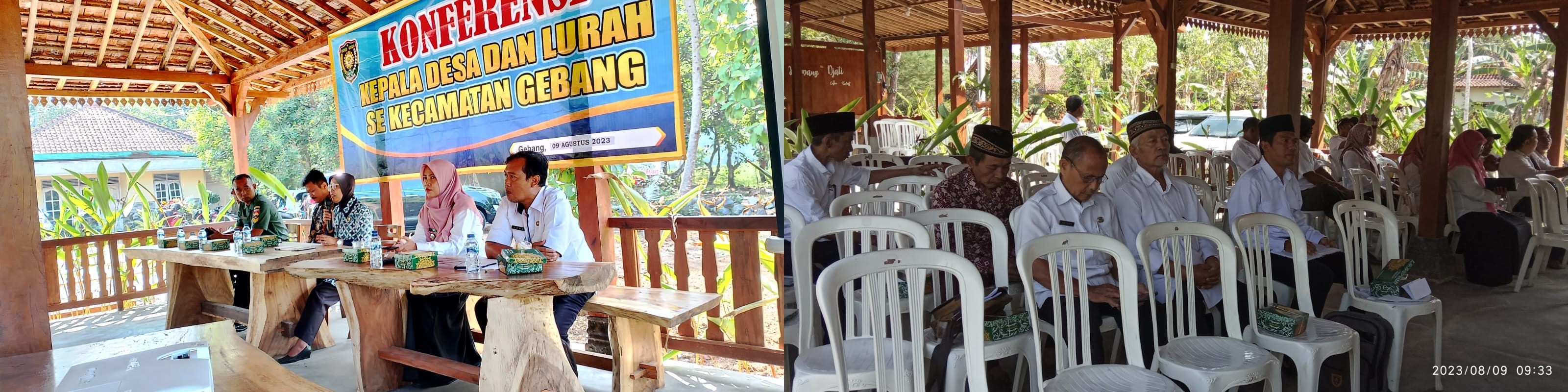 KONFERENSI KADES DAN LURAH SE-KECAMATAN GEBANG