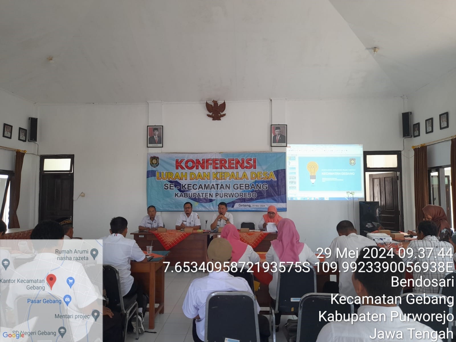 CAMAT GEBANG PIMPIN KONFERENSI LURAH DAN KADES SE-KECAMATAN GEBANG