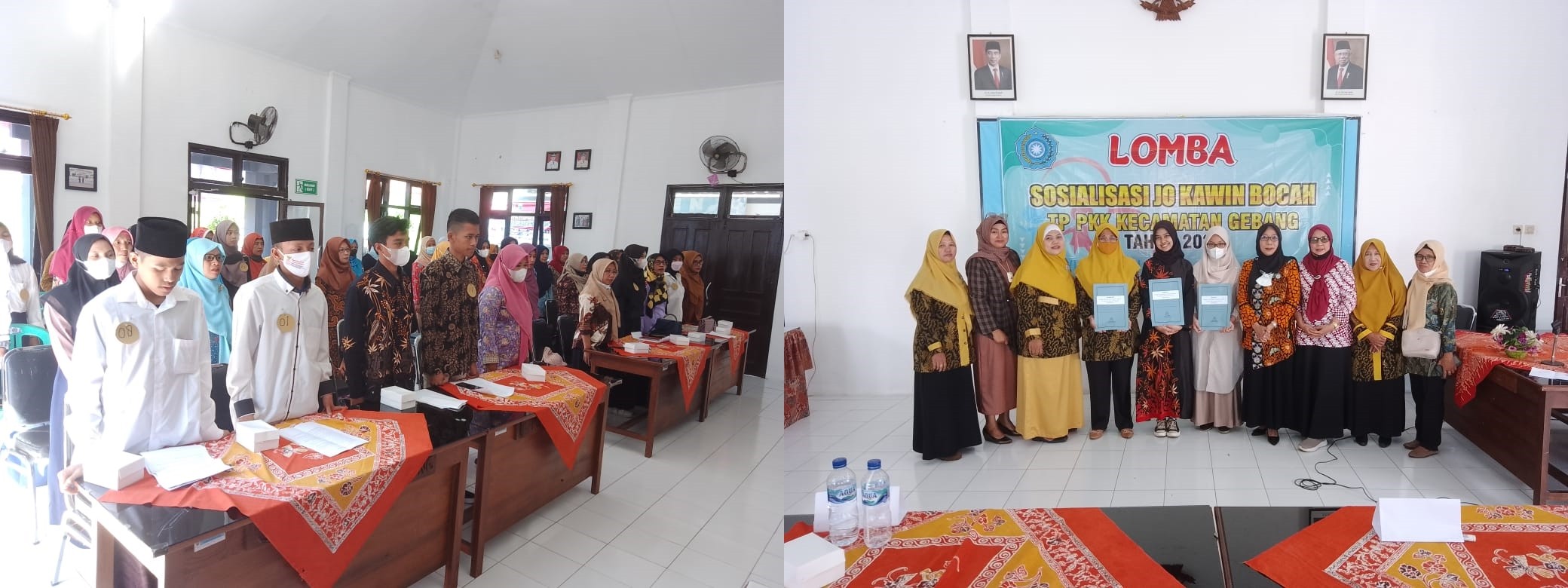 LOMBA SOSIALISASI  JO KAWIN BOCAH  TP PKK KECAMATAN GEBANG