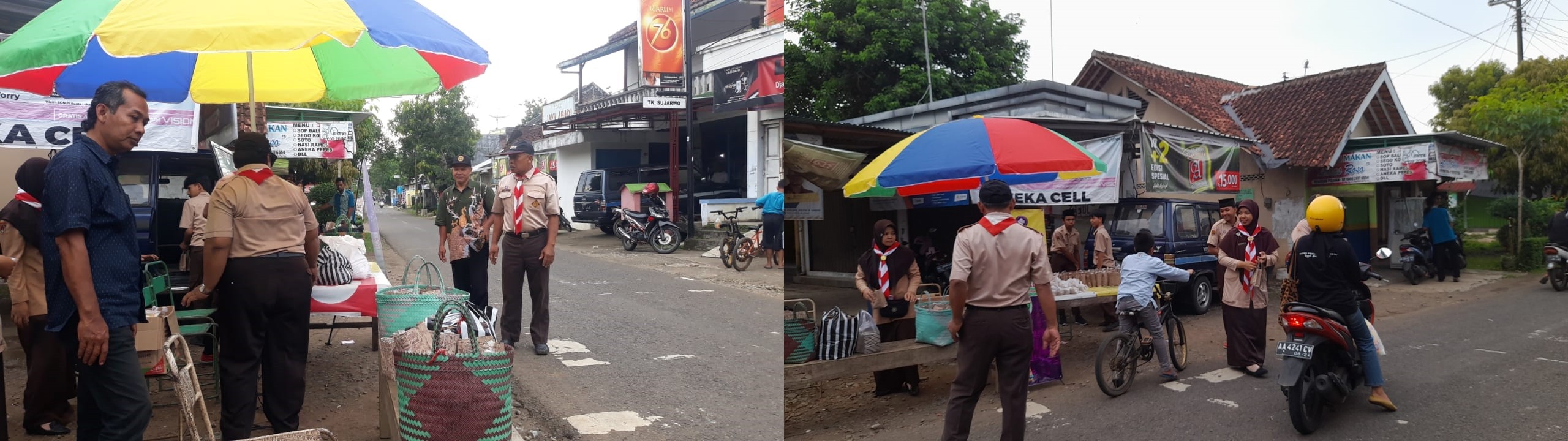 MONITORING PRAMUKA BAGI TAKJIL DI PASAR GEBANG