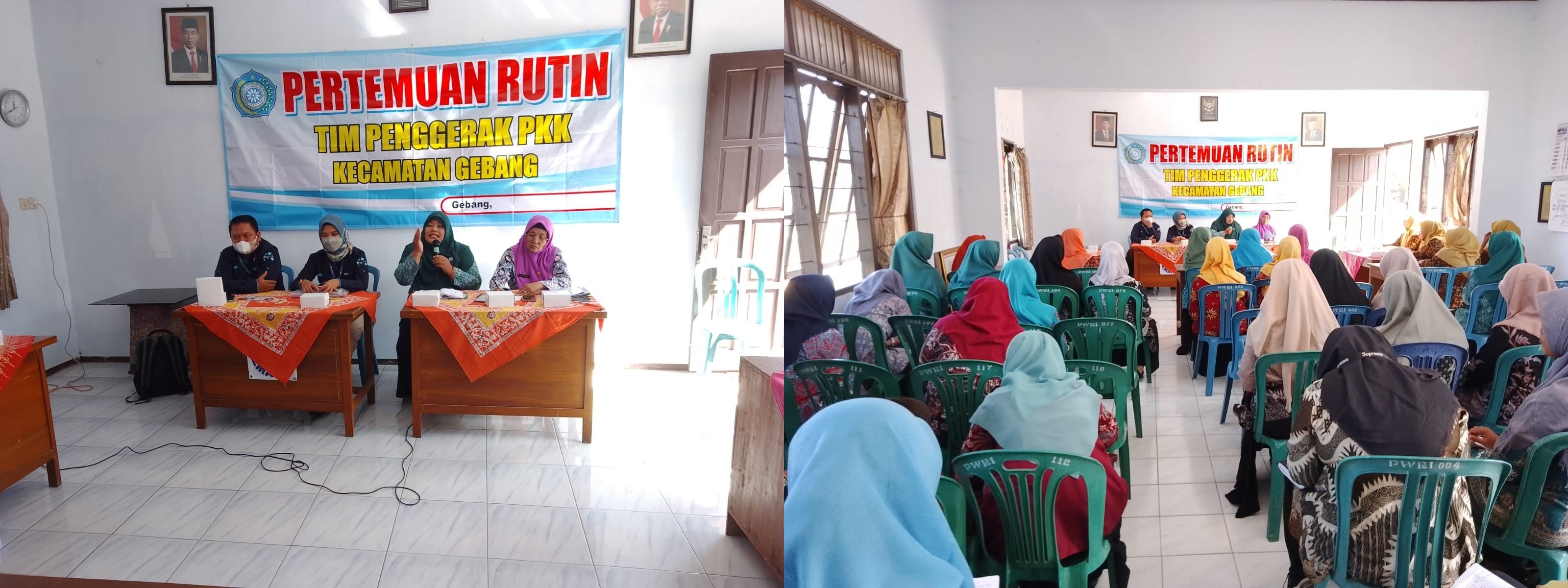 PERTEMUAN RUTIN TIM PENGGERAK PKK SE-KECAMATAN GEBANG