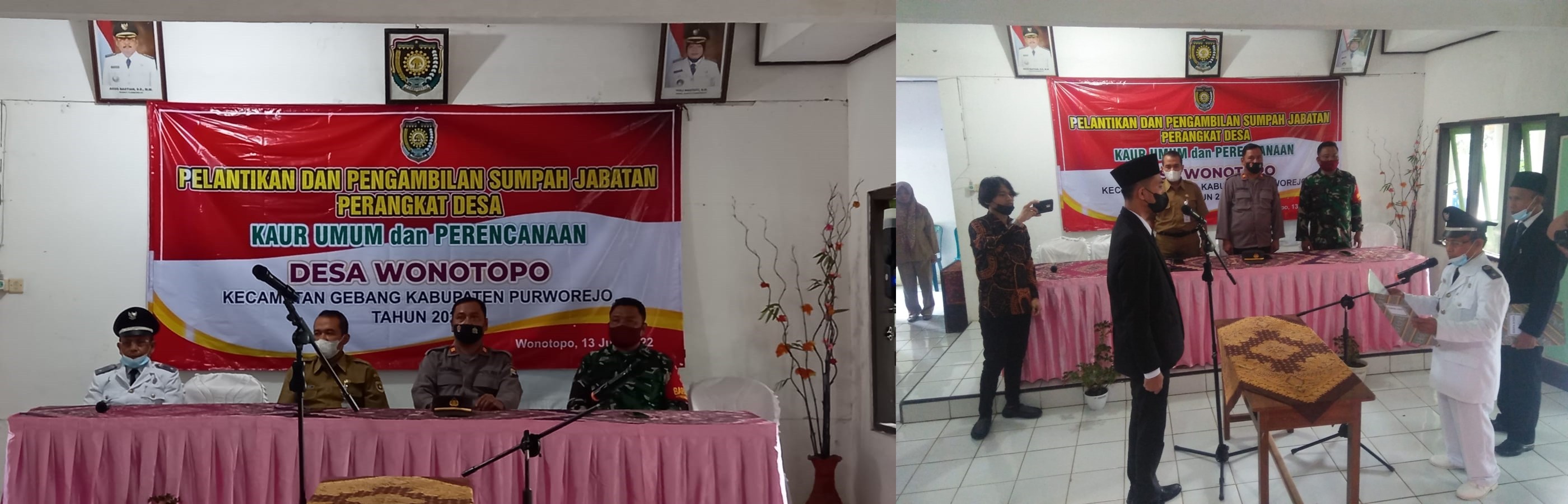 PELANTIKAN PERANGKAT DESA WONOTOPO