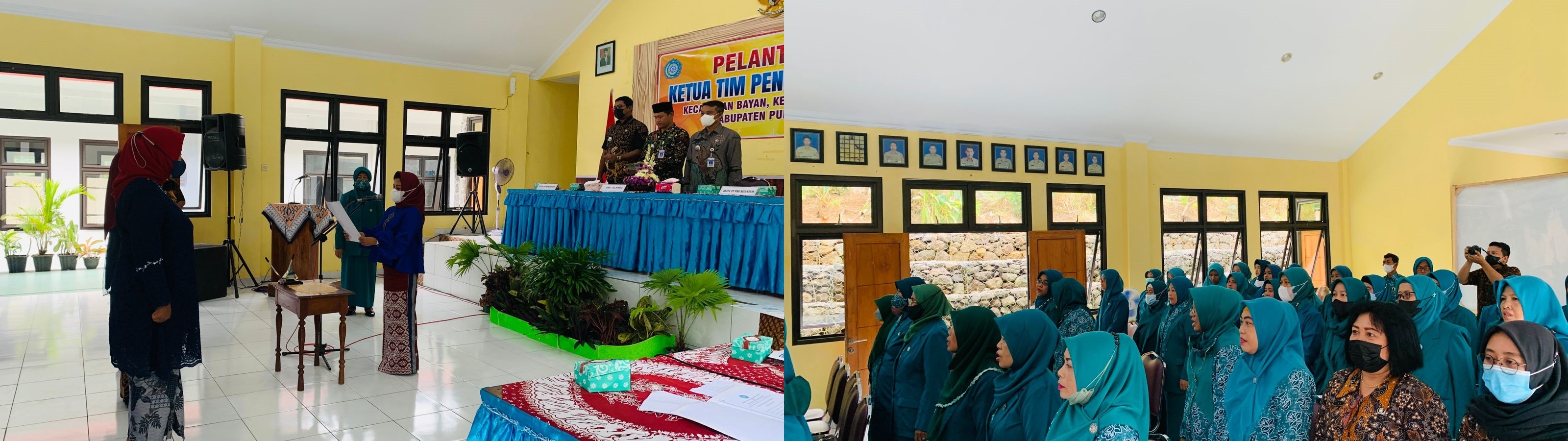 TP PKK KECAMATAN GEBANG MENGHADIRI PELANTIKAN 3 KETUA TP PKK KECAMATAN DI KECAMATAN BRUNO