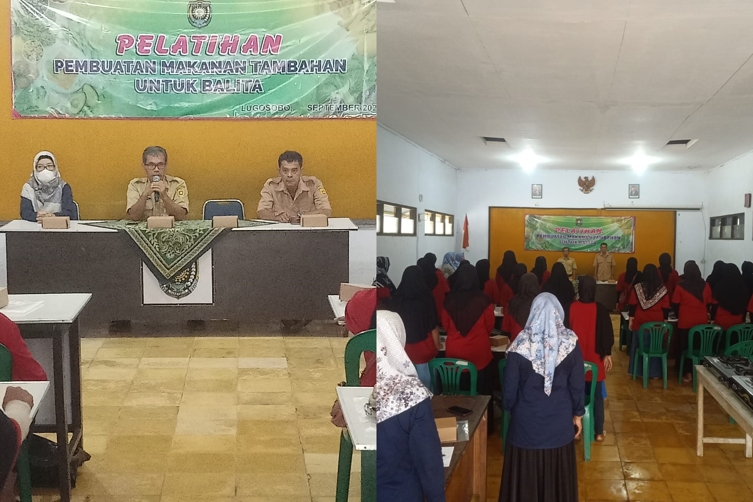 Pelatihan Pemberian Makanan Tambahan (PMT) Balita di Kelurahan Lugosobo Kecamatan Gebang