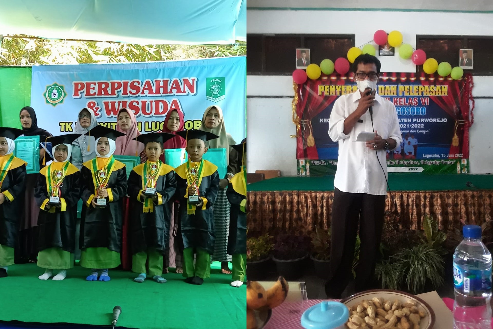 PERPISAHAN DAN PELEPASAN SISWA-SISWI TK MASYITOH DAN SD N 1 LUGOSOBO