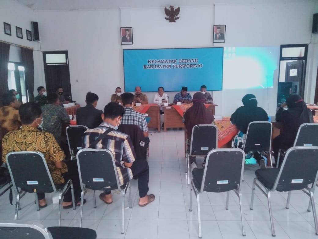 RAPAT KOORDINASI BUMDES SE-KECAMATAN GEBANG BERSAMA KOMISI 3 DPRD KABUPATEN PURWOREJO