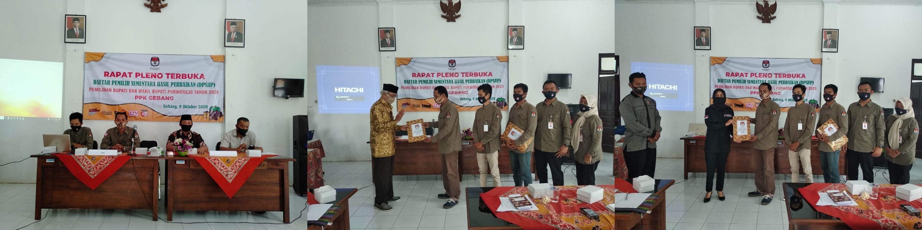 RAPAT PLENO PENETAPAN DPSHP PEMILU BUPATI DAN WAKIL BUPATI PURWOREJO