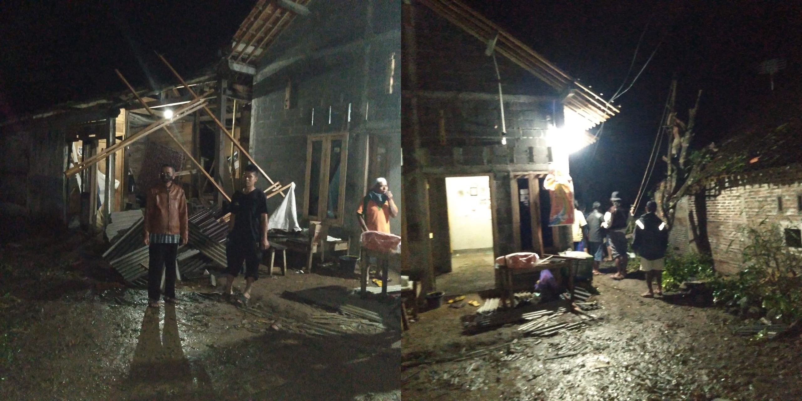 KERUSAKAN RUMAH AKIBAT POHON TUMBANG