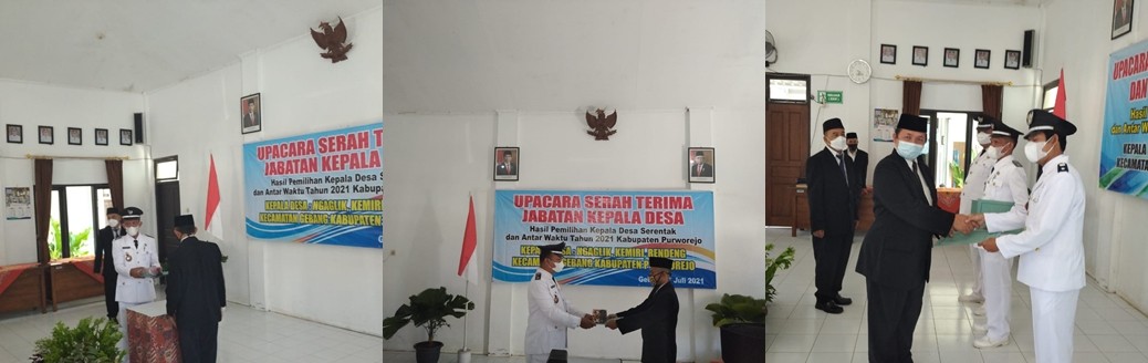 SERAH TERIMA JABATAN KEPALA DESA KECAMATAN GEBANG