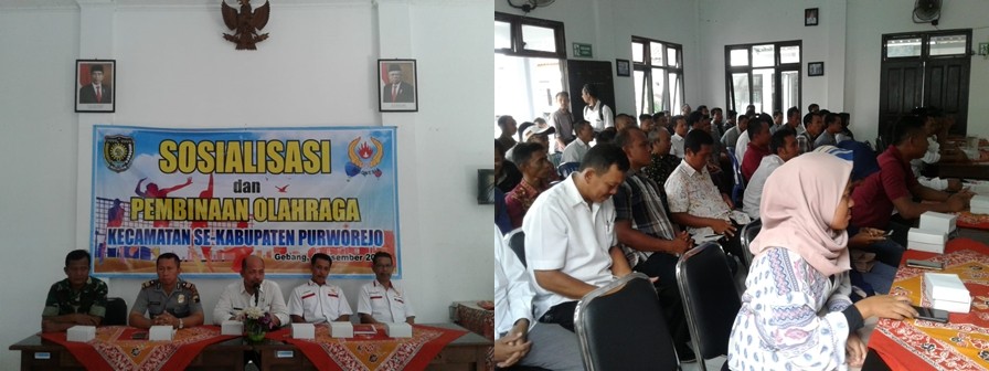 Sosialisasi dan Pembinaan Olahraga kecamatan Se Kabupaten Purworejo