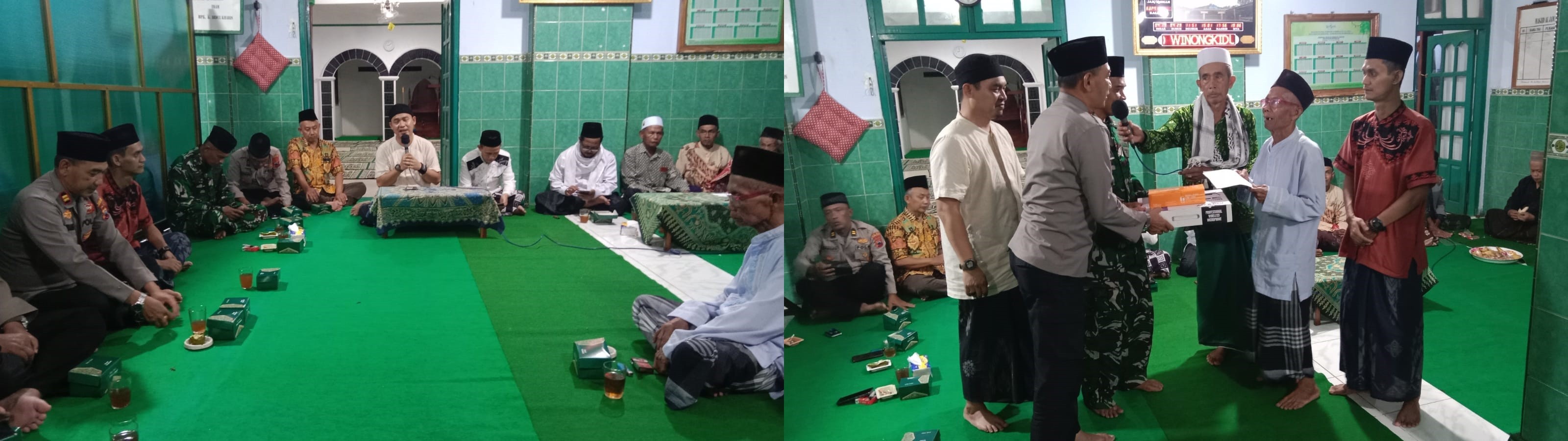 Tarawih dan Silaturahim bersama Forkompimcam Plus di Masjid Al-Jawahir desa Winongkidul Kecamatan Gebang