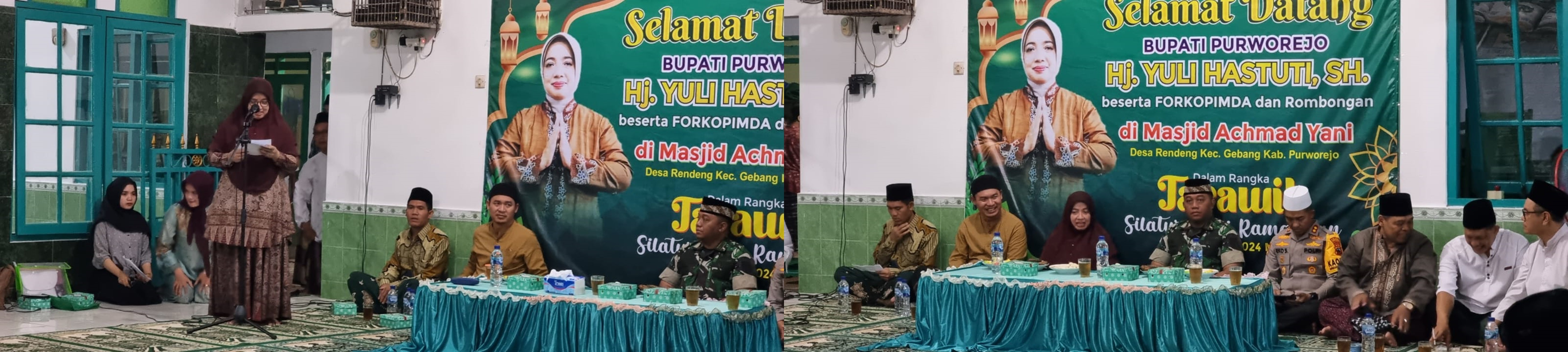 TARAWIH SILATURAHIM BUPATI PURWOREJO DI DESA RENDENG KECAMATAN GEBANG