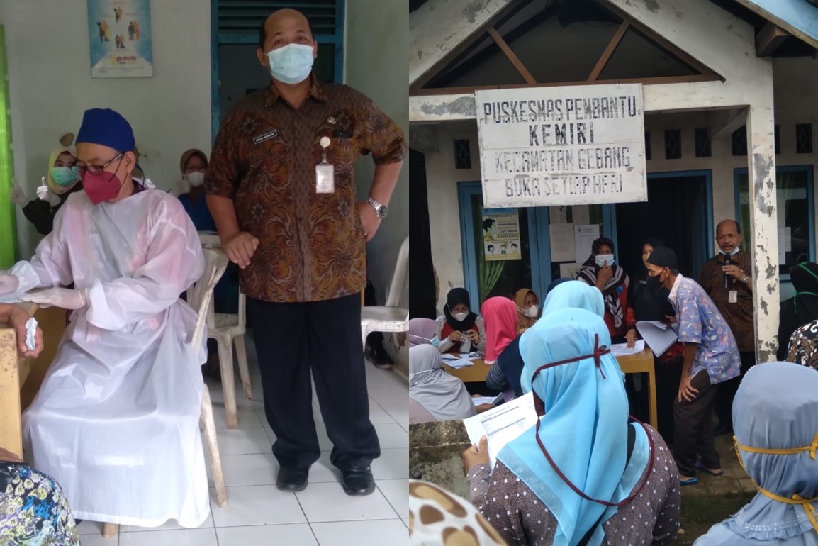 MONITORING VAKSINASI DI PASAR KEMIRI