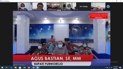 VIDEO CONFERENCE RAPAT PARIPURNA DPRD KABUPATEN PURWOREJO.