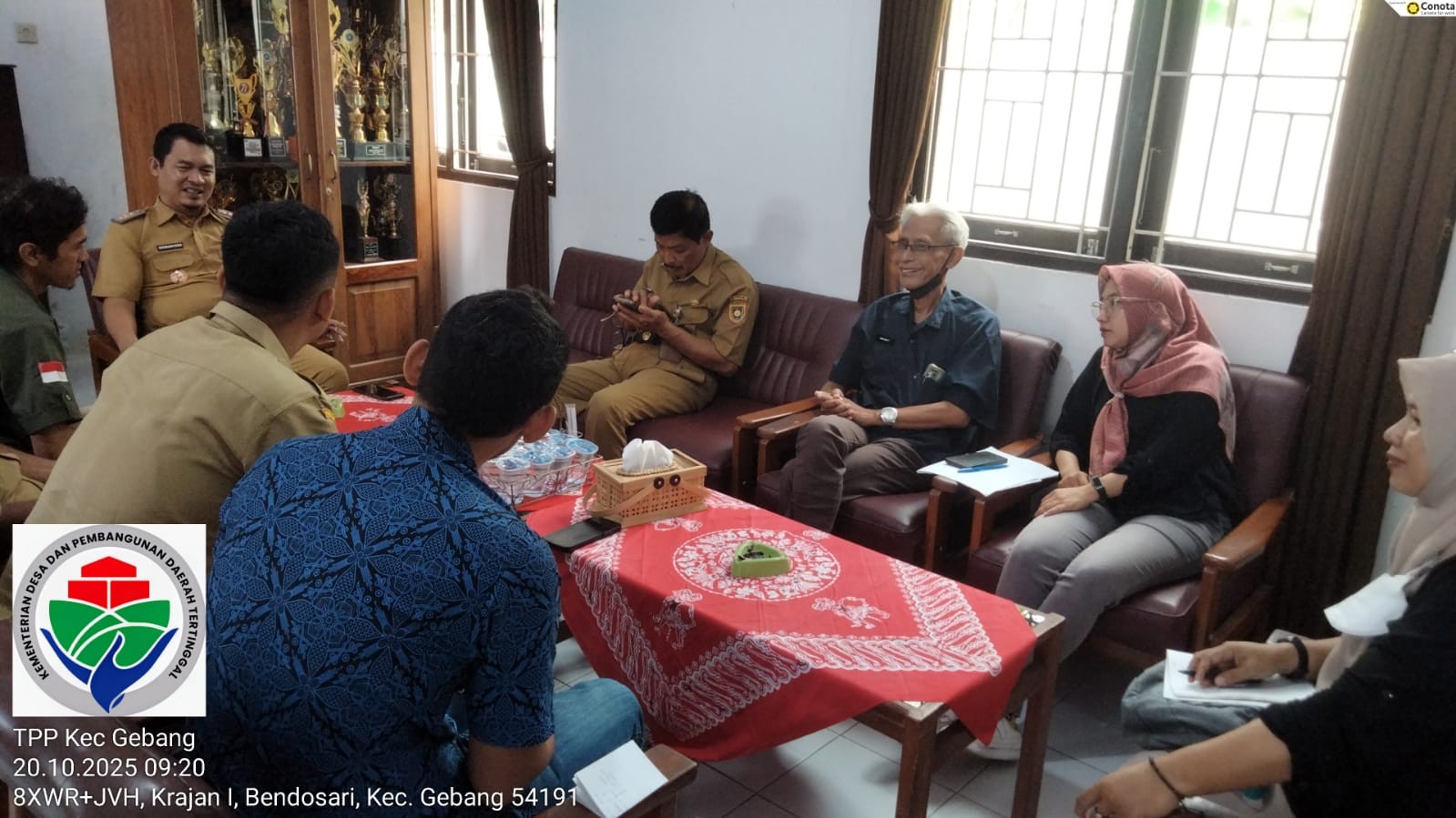 Rapat Koordinasi Monev Dana Desa Tahap I, Camat Gebang Dorong Desa Tertib Administrasi